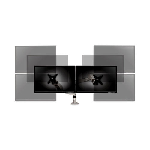 Easy-adjust Desk Dual Arm Mount For 27
