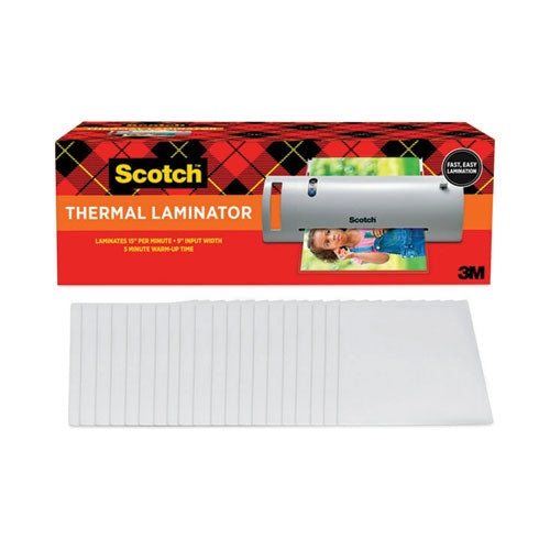 Thermal Laminator Value Pack, Two Rollers, 9
