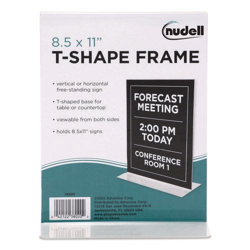 Acrylic Sign Holder, 8.5 X 11, Clear