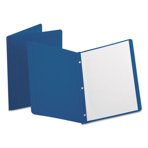 Title Panel And Border Front Report Cover, Three-prong Fastener, 0.5