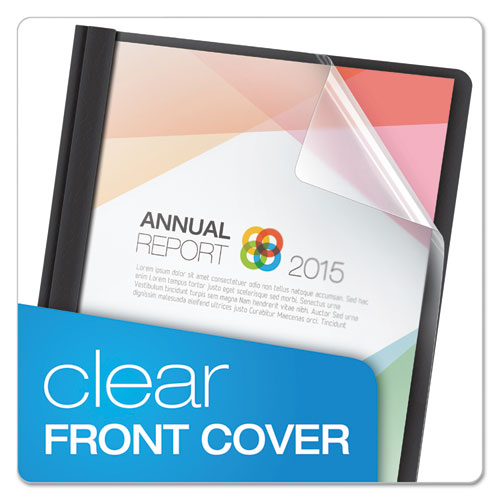Clear Front Standard Grade Report Cover, Three-prong Fastener, 0.5