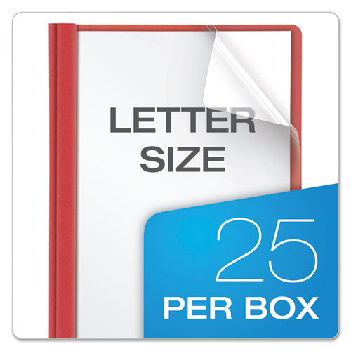 Clear Front Standard Grade Report Cover, Three-prong Fastener, 0.5