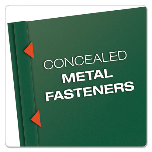 Clear Front Report Cover, Three-prong Fastener, 0.5