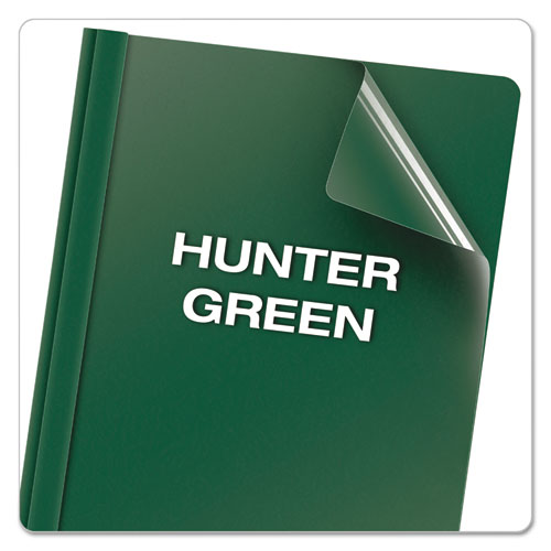 Clear Front Report Cover, Three-prong Fastener, 0.5