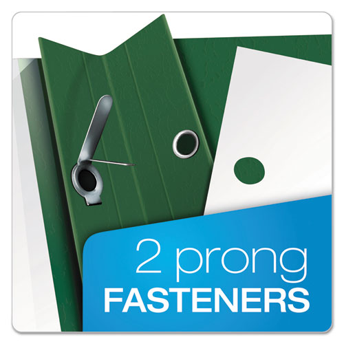 Clear Front Report Cover, Three-prong Fastener, 0.5