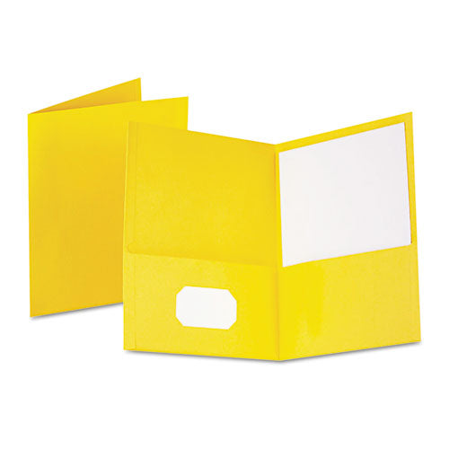 Twin-pocket Folder, Embossed Leather Grain Paper, 0.5