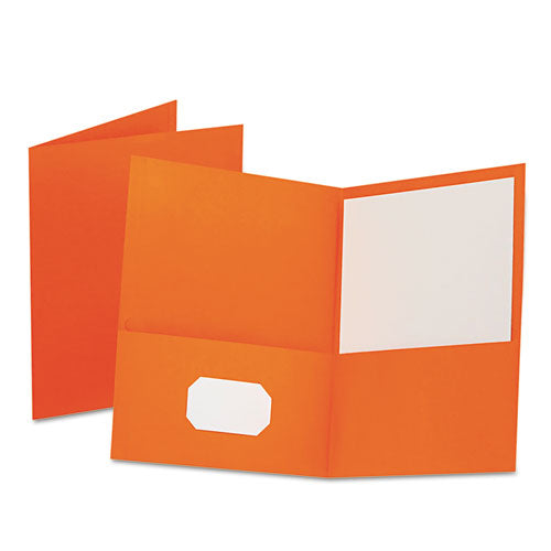 Twin-pocket Folder, Embossed Leather Grain Paper, 0.5