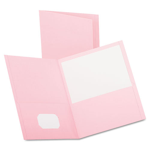 Twin-pocket Folder, Embossed Leather Grain Paper, 0.5