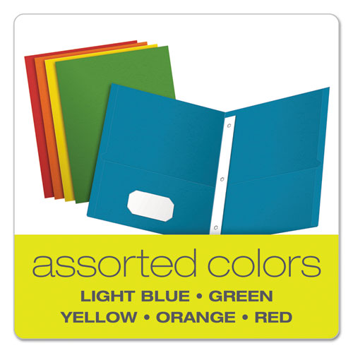 Twin-pocket Folders With 3 Fasteners, 0.5