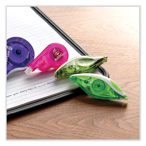 Dryline Grip Correction Tape, Recycled Dispenser, Green/white Applicator, 0.2