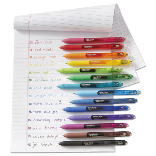 Inkjoy Gel Pen, Retractable, Medium 0.7 Mm, Assorted Ink And Barrel Colors, 14/pack