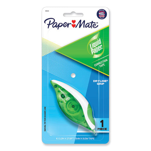 Dryline Grip Correction Tape, Non-refillable, Gray/green Applicator, 0.2