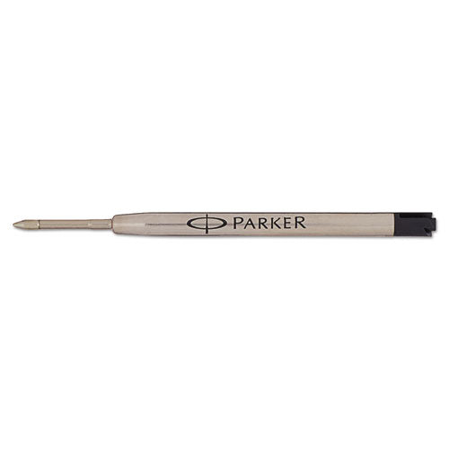 Refill For Parker Ballpoint Pens, Fine Conical Tip, Black Ink