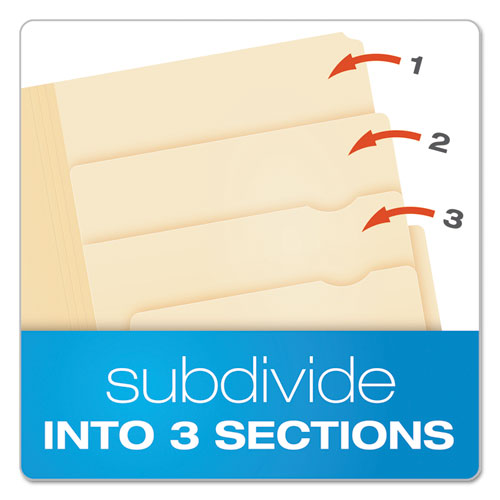 Divide It Up File Folder, 1/2-cut Tabs: Assorted, Letter Size, 0.75