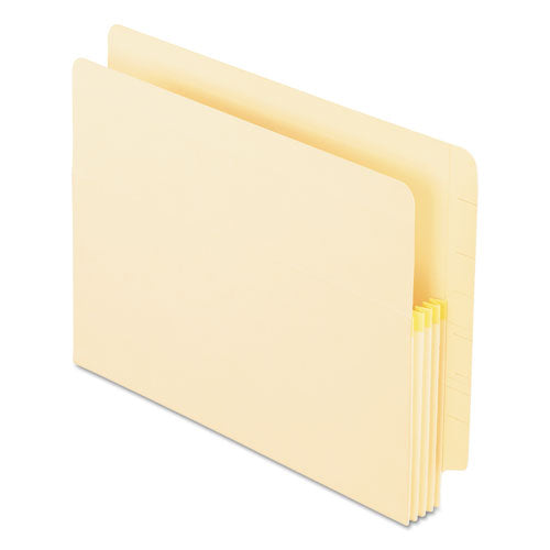 Manila Drop Front Shelf File Pockets With Rip-proof-tape Gusset Top, 3.5