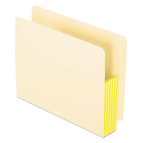 Manila Drop Front Shelf File Pockets With Rip-proof-tape Gusset Top, 5.25