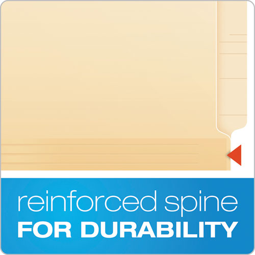 Manila Laminated End Tab Fastener Folders, 11-pt Manila, 0.75