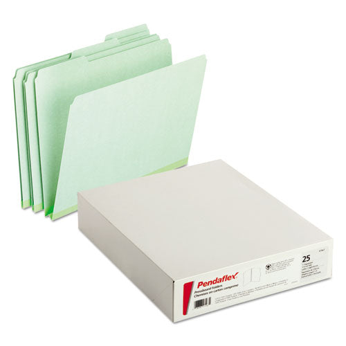 Pressboard Expanding File Folders, 1/3-cut Tabs: Assorted, Letter Size, 1