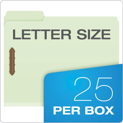 Heavy-duty Pressboard Folders With Embossed Fasteners, 1/3-cut Tabs, 1