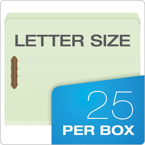 Heavy-duty Pressboard Folders With Embossed Fasteners, Straight Tabs, 2