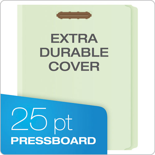 Heavy-duty Pressboard Folders With Embossed Fasteners, Straight Tabs, 2