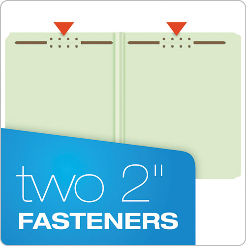 Heavy-duty Pressboard Folders With Embossed Fasteners, Straight Tabs, 2