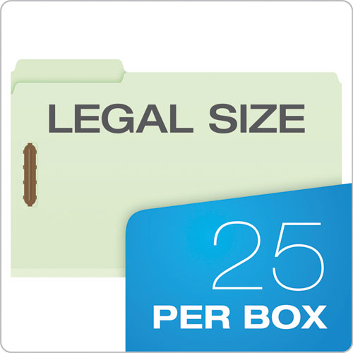 Heavy-duty Pressboard Folders With Embossed Fasteners, 1/3-cut Tabs, 2