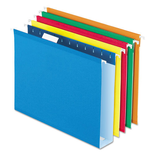 Extra Capacity Reinforced Hanging File Folders With Box Bottom, 2
