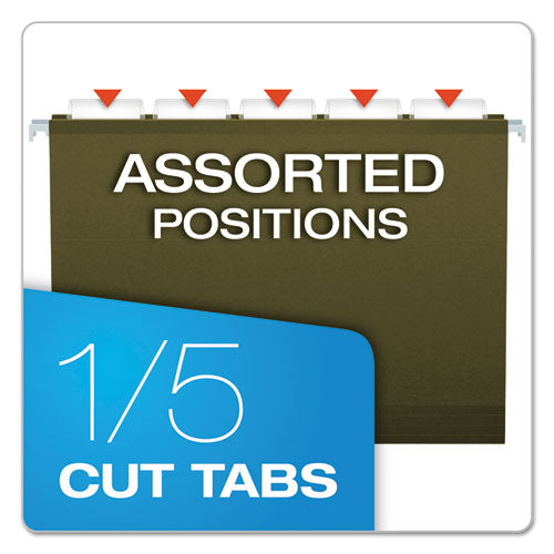 Extra Capacity Reinforced Hanging File Folders With Box Bottom, 3