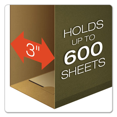 Extra Capacity Reinforced Hanging File Folders With Box Bottom, 3