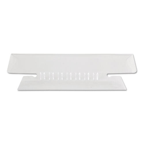 Transparent Colored Tabs For Hanging File Folders, 1/3-cut, Clear, 3.5