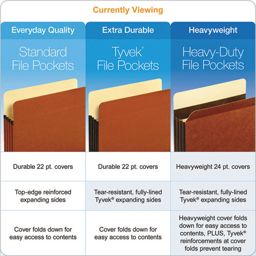 File Pocket With Tyvek, 3.5