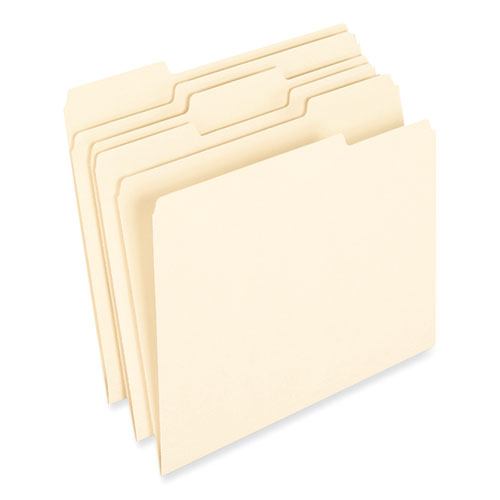 Earthwise By Pendaflex 100% Recycled Manila File Folder, 1/3-cut Tabs: Assorted, Letter, 0.75