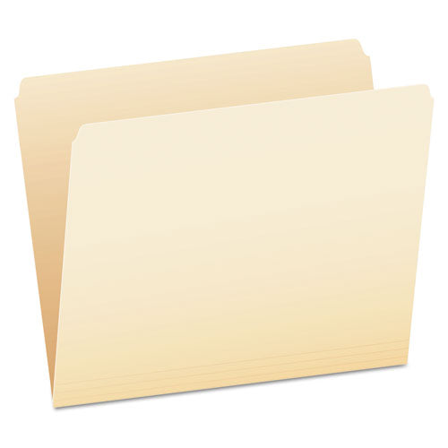 Manila File Folders, Straight Tabs, Letter Size, 0.75