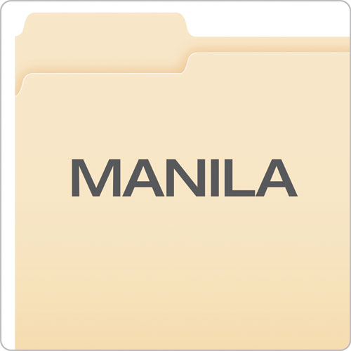 Manila File Folders, 1/3-cut Tabs: Left Position, Letter Size, 0.75