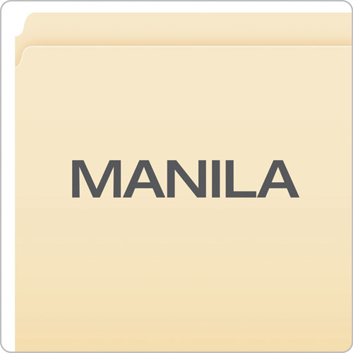 Manila File Folders, Straight Tabs, Letter Size, 0.75