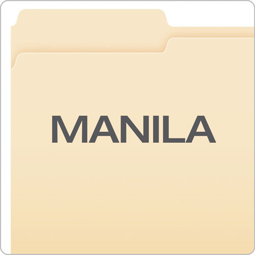 Manila File Folders, 1/3-cut Tabs: Assorted, Legal Size, 0.75