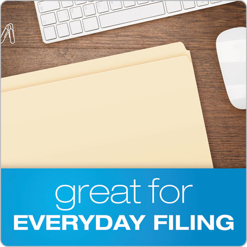 Manila File Folders, Straight Tabs, Legal Size, 0.75