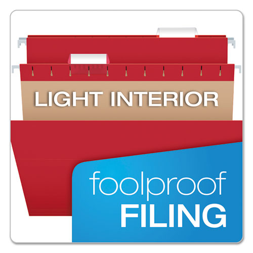 Colored Hanging Folders, Letter Size, 1/5-cut Tabs, Three-color Assortment, 25/box