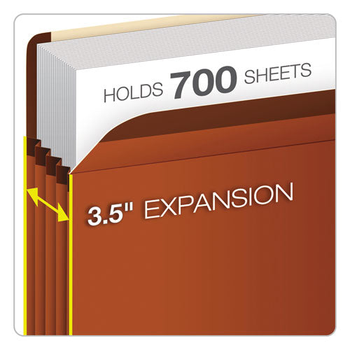 Premium Reinforced Expanding File Pockets, 3.5