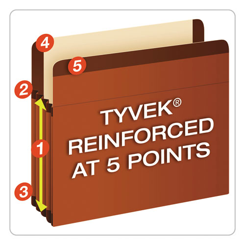 Premium Reinforced Expanding File Pockets, 3.5