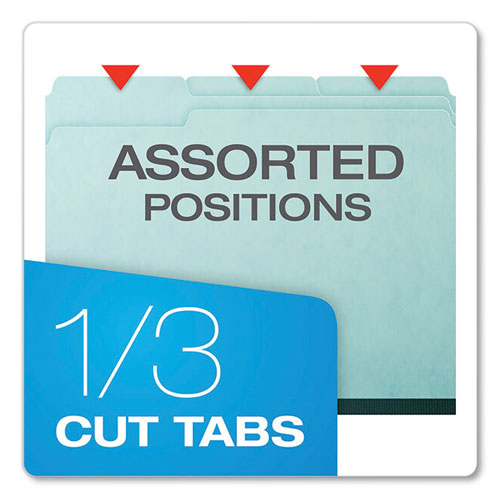Pressboard Expanding File Folders, 1/3-cut Tabs: Assorted, Letter Size, 1