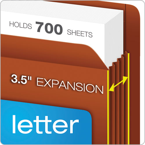 Heavy-duty End Tab File Pockets, 3.5