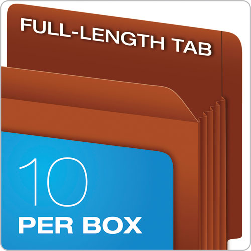 Heavy-duty End Tab File Pockets, 5.25