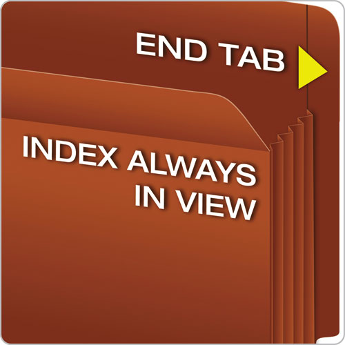 Heavy-duty End Tab File Pockets, 5.25