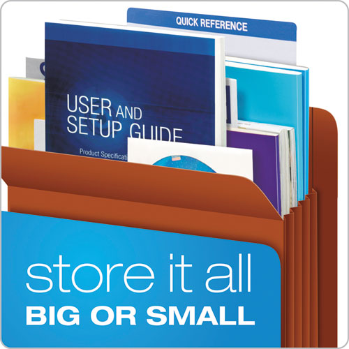 Heavy-duty End Tab File Pockets, 5.25