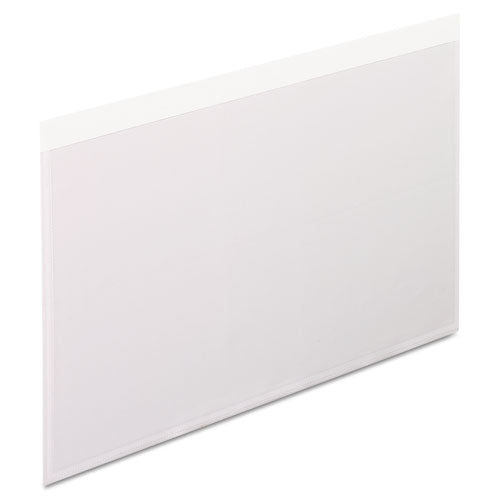 Self-adhesive Pockets, 5 X 8, Clear Front/white Backing, 100/box