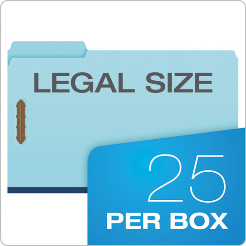 Heavy-duty Pressboard Folders With Embossed Fasteners, 1/3-cut Tabs, 1