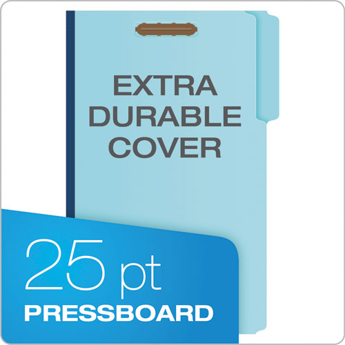 Heavy-duty Pressboard Folders With Embossed Fasteners, 1/3-cut Tabs, 1