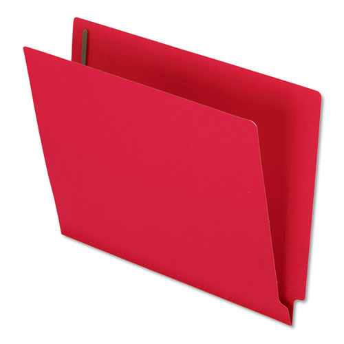 Colored Reinforced End Tab Fastener Folders, 0.75